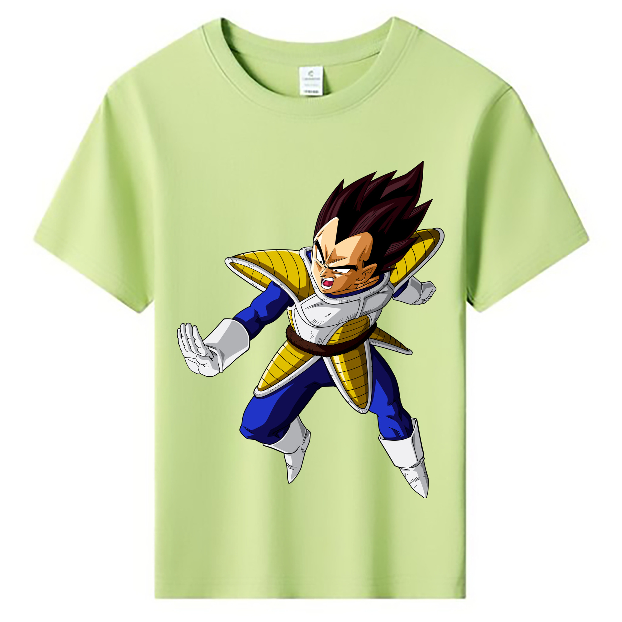 （画像用） ドラゴンボール ベジータ四世（Bejīta Yonsei）DRAGON BALL Vegeta IV 綿100％キッズTシャツ（フロントプリント）